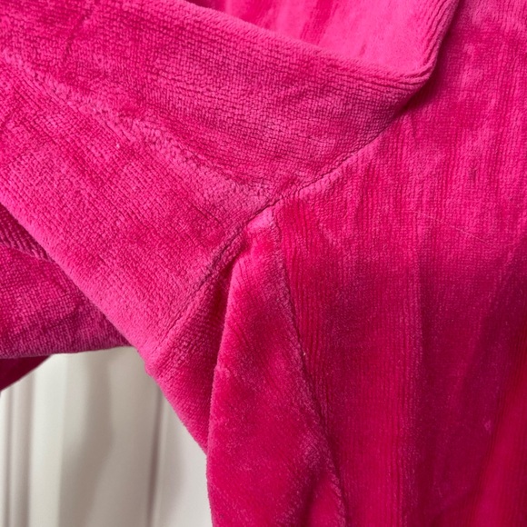 Juicy Couture women’s hot pink soft velour drawstring joggers sweatpants‎ medium - Picture 2 of 9